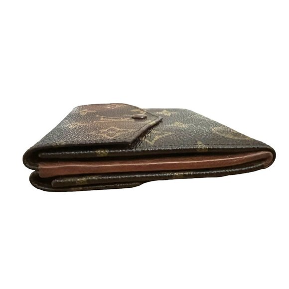 LOUIS VUITTON: Brown, "LV" Logo, Medium Folding Wallet #L1160 - Picture 4 of 11